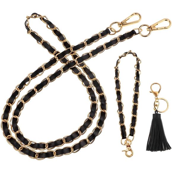 47 Inch Purse Chain Strap Faux Leather - Picture 1 of 6